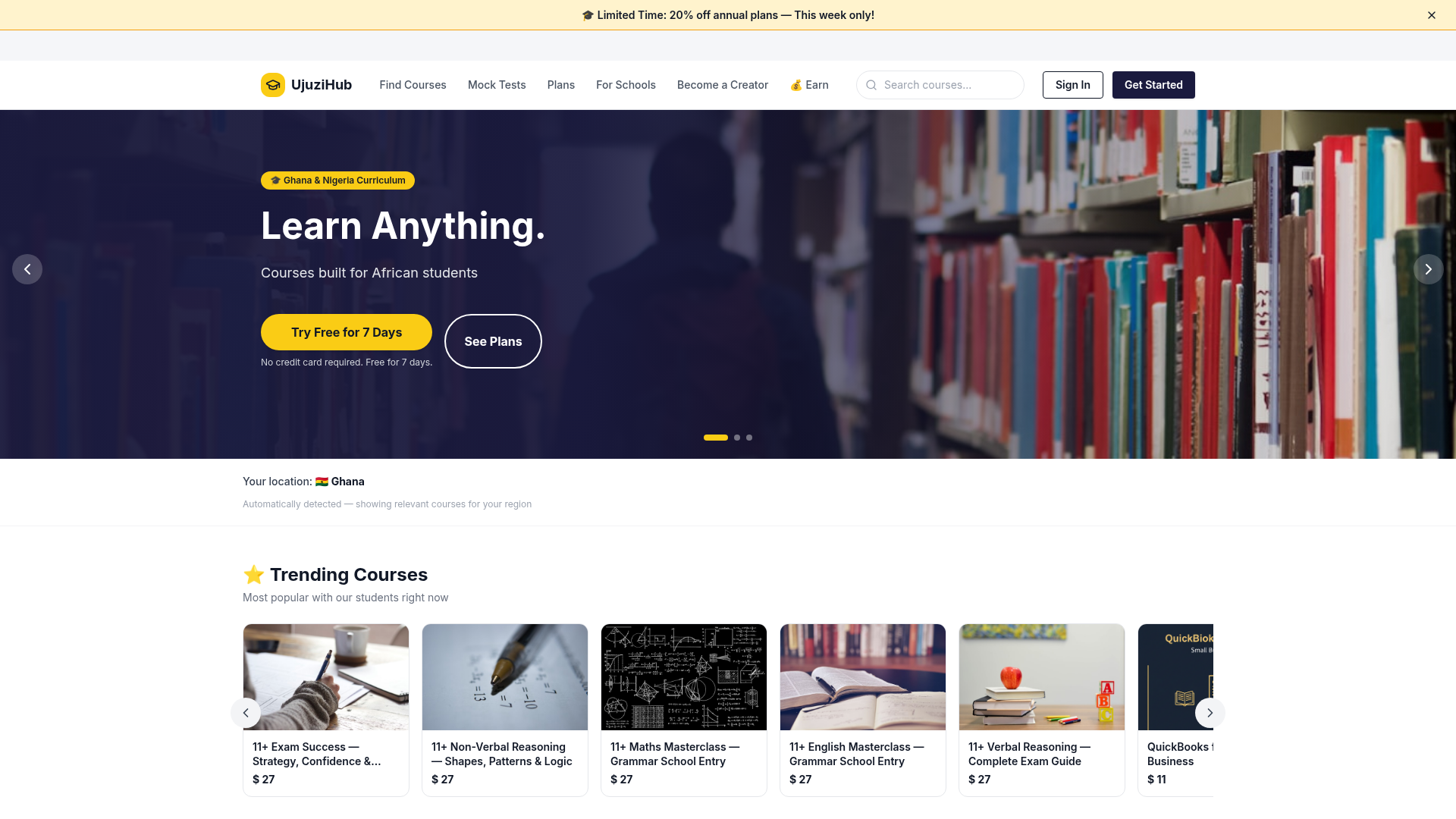 Ujuzi Hub screenshot