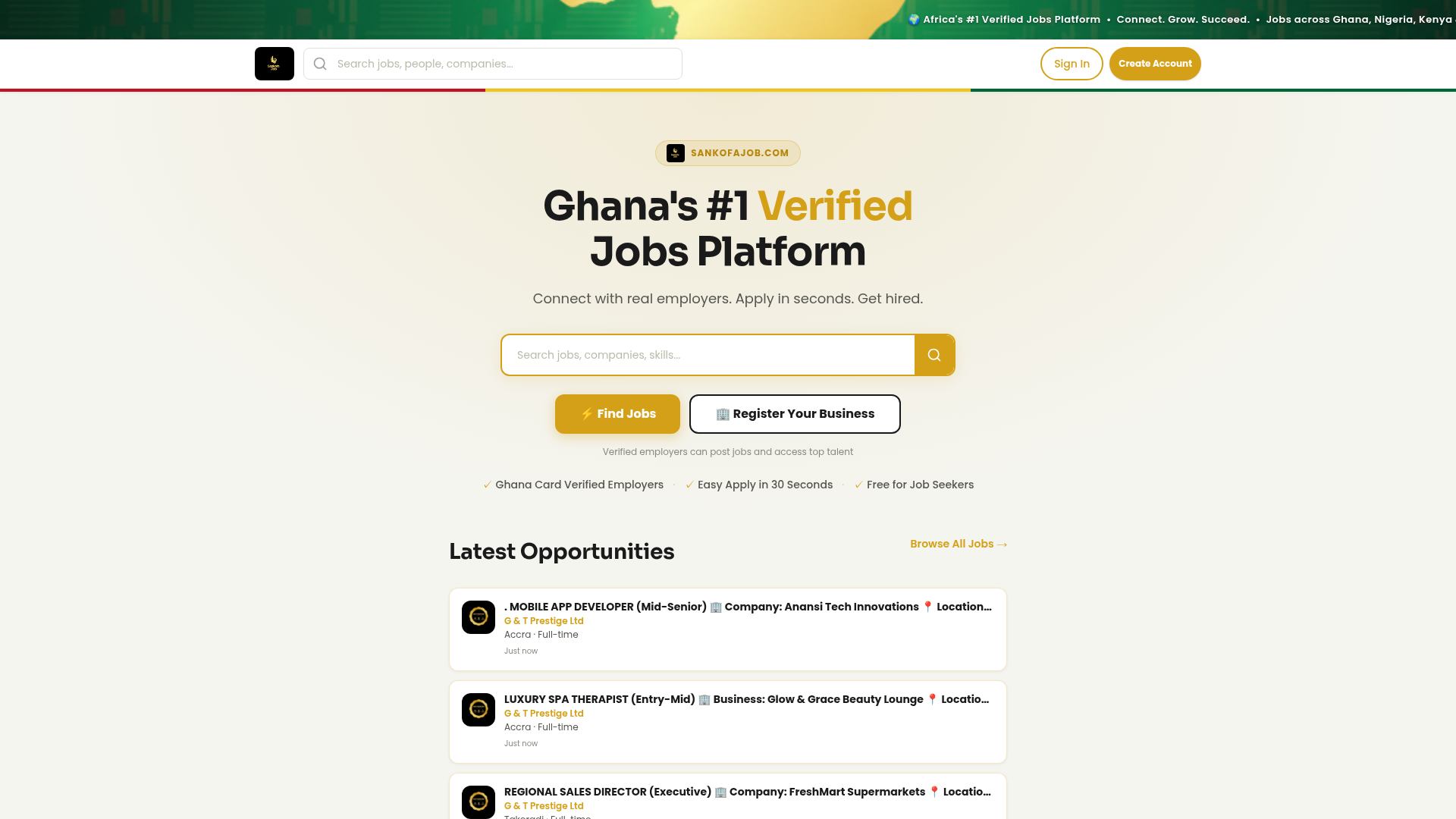 Sankofa Job screenshot